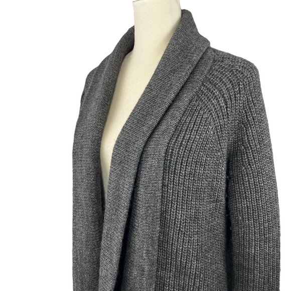 J. CREW Gray Wool/Acrylic/Alpaca Open Front Cardigan Sweater Size XS - Picture 5 of 12